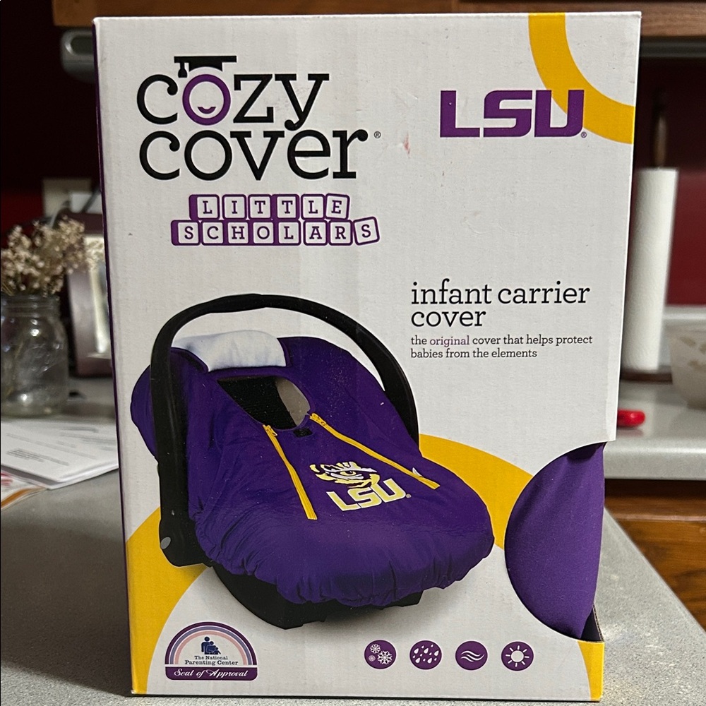 LSU Infant Carrier Cover - Purple